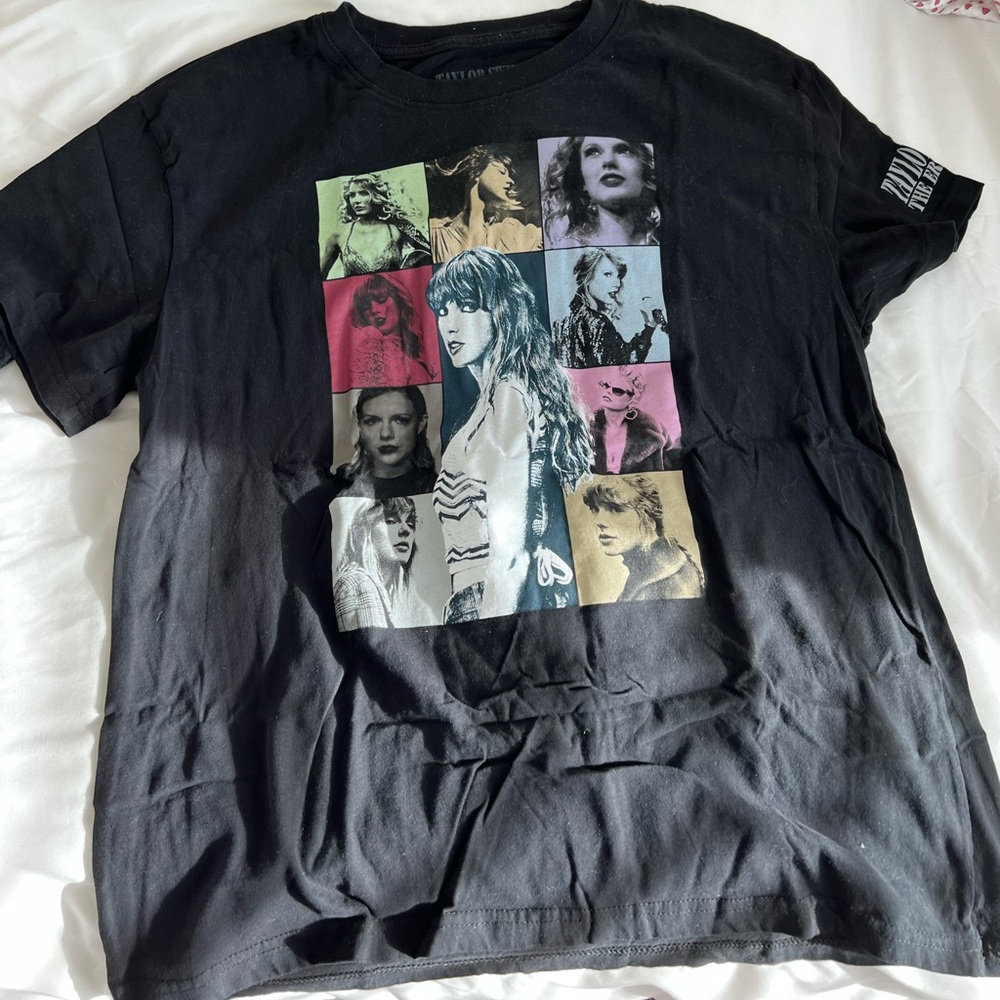 Taylor Swift Eras Tour Tee Shirt Black